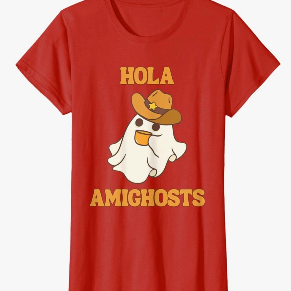 NWT Red 'Hola Amighosts' Graphic T-Shirt